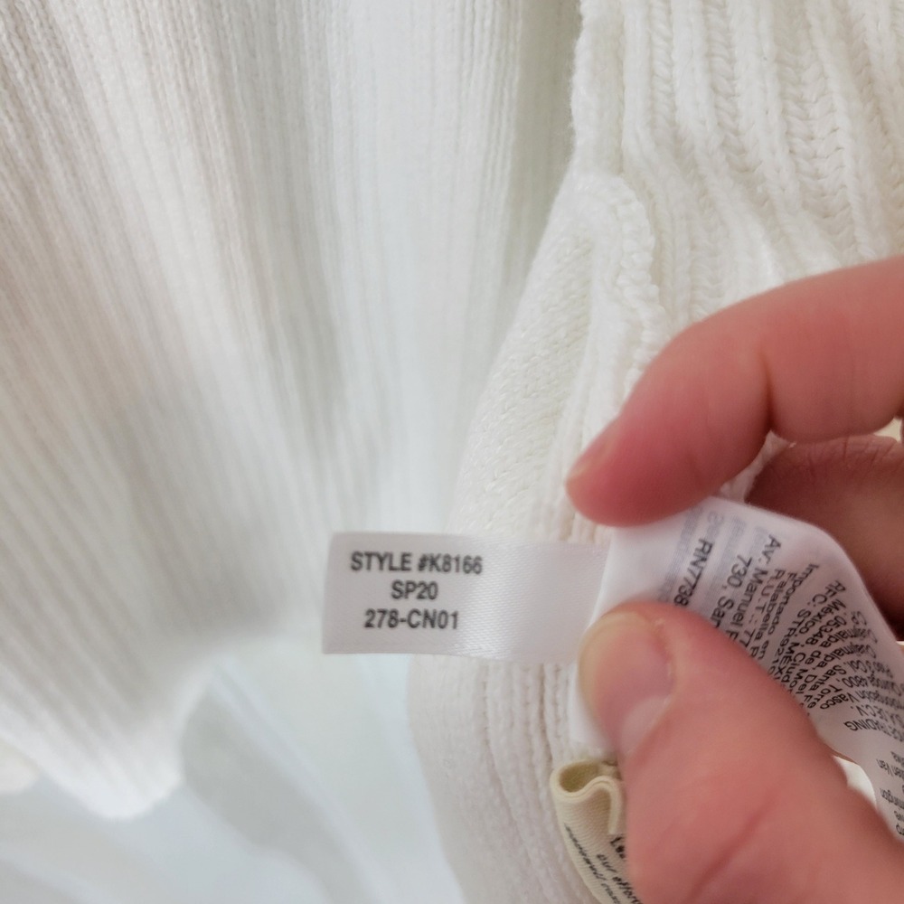 Madewell Nolan Ribbed Cardigan Sweater White Size 3X - Picture 6 of 11